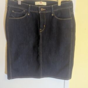 Levi's Dark Blue Pencil Skirt